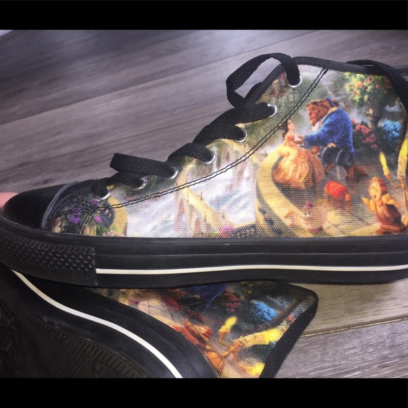 Shoes - 🔥🔥Disney Beauty & the Beast hightop shoes! 🔥🔥